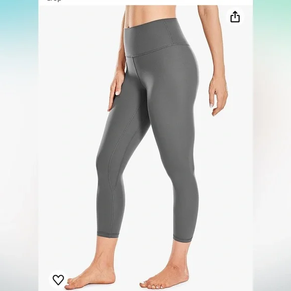 Legging De Sport Femme CRZ Yoga - Taille Haute, Résistant Au Squat, Léger Avec Poches Latérales